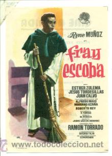 Cine: FRAY ESCOBA  - ORIGINAL CON PROPAGANDA - IMPECABLE - Foto 1