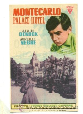 Cine: MONTECARLO PALACE HOTEL  - ORIGINAL CON PROPAGANDA - IMPECABLE - Foto 1