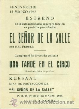 Cine: SE&Ntilde;OR DE LA SALLE - ORIGINAL CON PROPAGANDA - - Foto 2