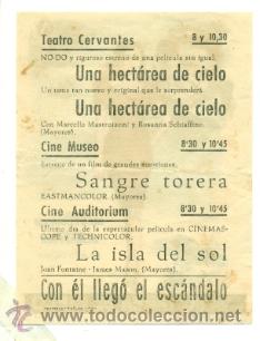 Cine: HECTAREA DE CIELO   - ORIGINAL CON PROPAGANDA - - Foto 2