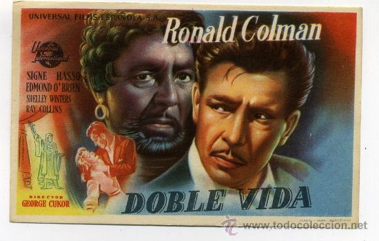 Cine: DOBLE VIDA, con Ronald Colman. - Foto 1