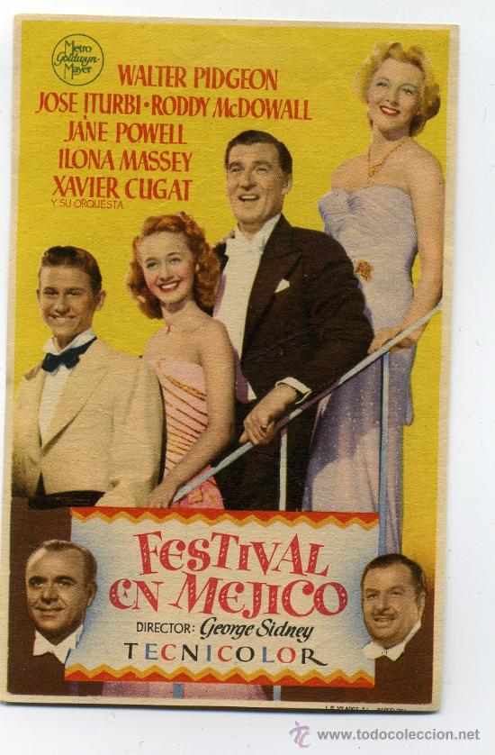 Cine: FESTIVAL EN MEJICO, con Jane Powell. - Foto 1