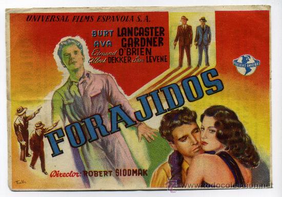 Cine: FORAJIDOS, con Burt Lancaster. - Foto 1