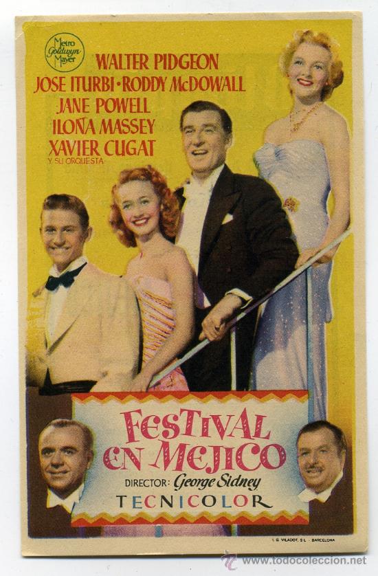 Cine: FESTIVAL EN MEJICO, con Jane Powell. - Foto 1