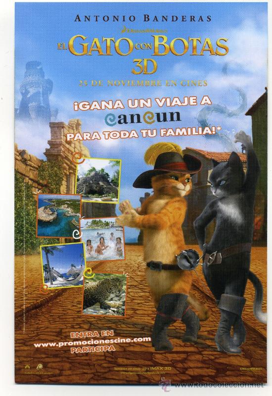 Cine: EL GATO CON BOTAS, Dibujos Animados. - Foto 2