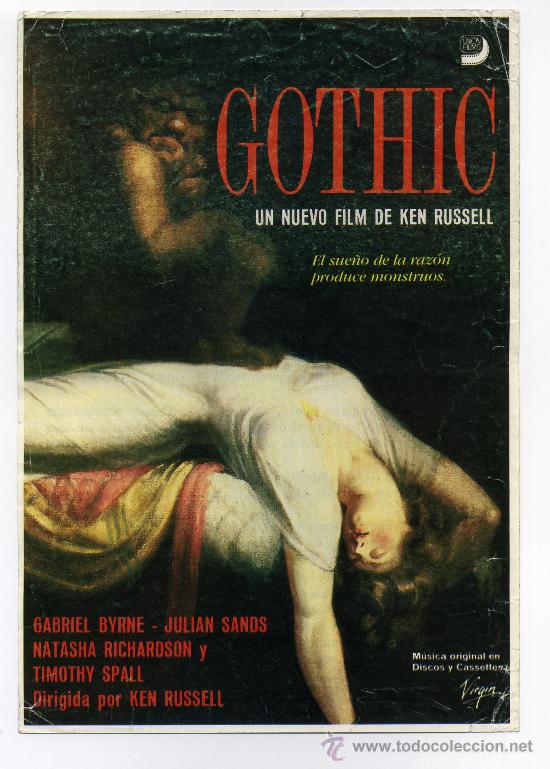 Cine: GOTHIC, con Gabriel Byrne. - Foto 1