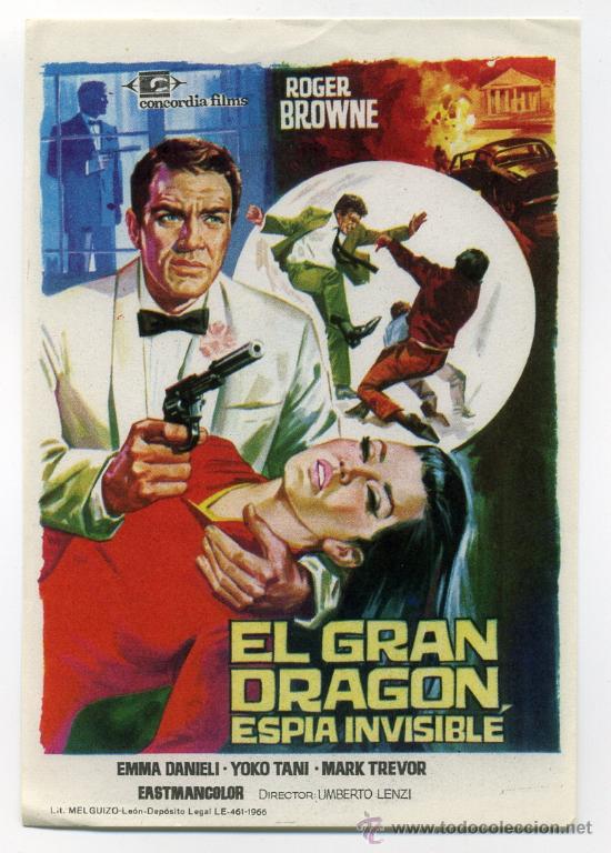 Cine: EL GRAN DRAG&Oacute;N ESPIA INVISIBLE, con Roger Browne. - Foto 1