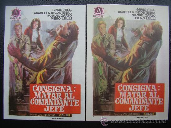Cine: CONSIGNA: MATAR AL COMANDANTE JEFE, GRAIG HILL, VARIANTE - Foto 1