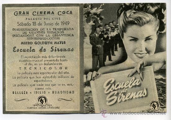 Cine: ESCUELA DE DE SIRENAS, con Esther Williams. - Foto 1