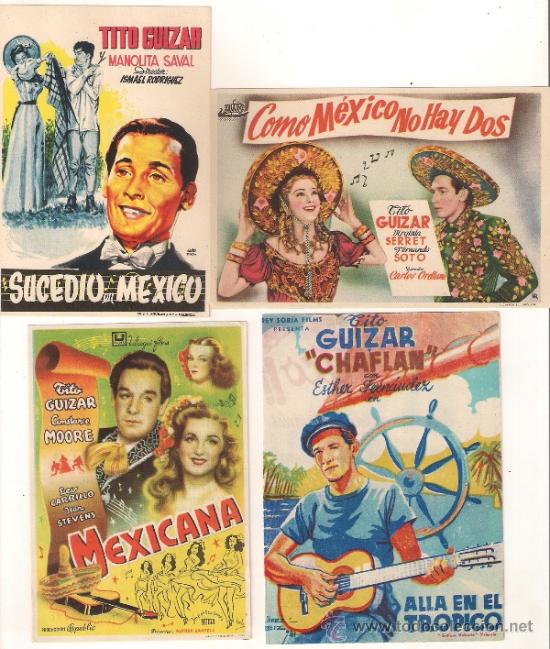 Cine: PB67 TITO GUIZAR COLECCION DE 8 PROGRAMAS ORIGINALES ESPA&Ntilde;OLES - Foto 2