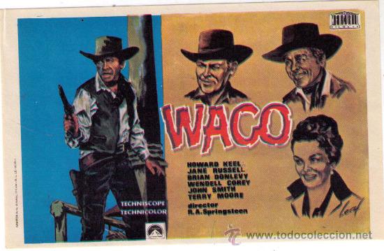 Cine: WACO - HOWARD KELL 1966 - SIN PUBLICIDAD - Foto 1