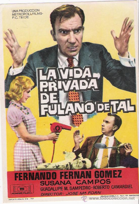 Cine: la vida privada de fulano de tal - Foto 1
