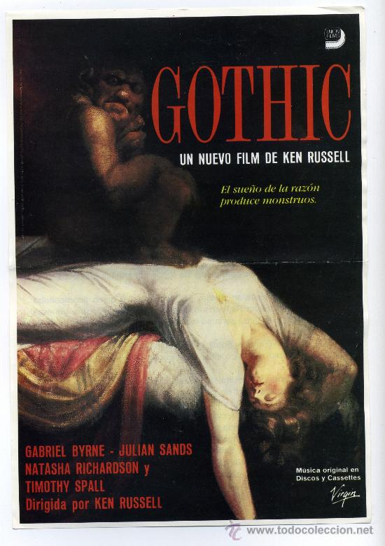 Cine: GOTHIC, con Gabriel Byrne. - Foto 1