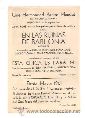 Cine: PROGRAMA EN LAS RUINAS DE BABILONIA - Foto 2