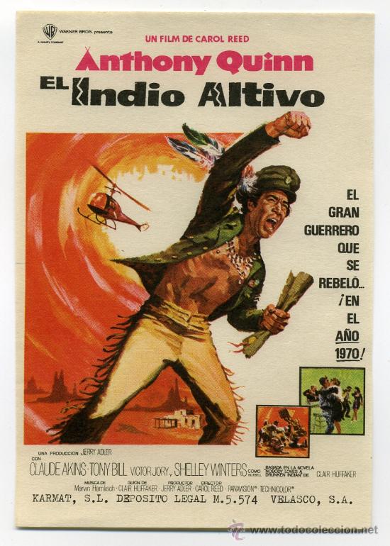 Cine: EL INDIO ACTIVO, con Anthony Quinn. - Foto 1