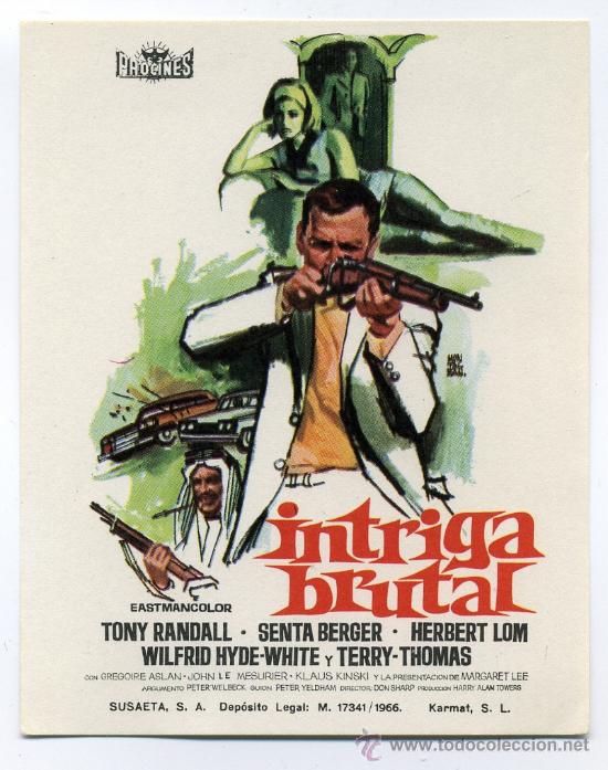 Cine: INTRIGA BRIUTAL, con Tony Randall. - Foto 1
