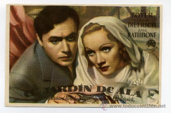 Cine: EL JARDIN DE ALA, con Marlene Dietrich.