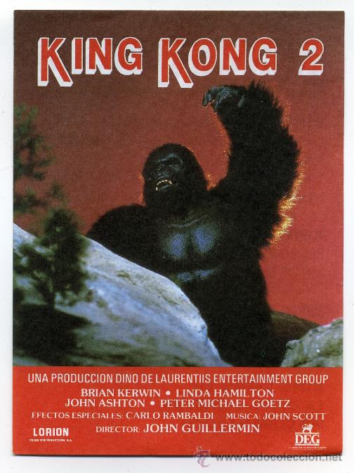 Cine: KING KONG 2, con Linda Hamilton.