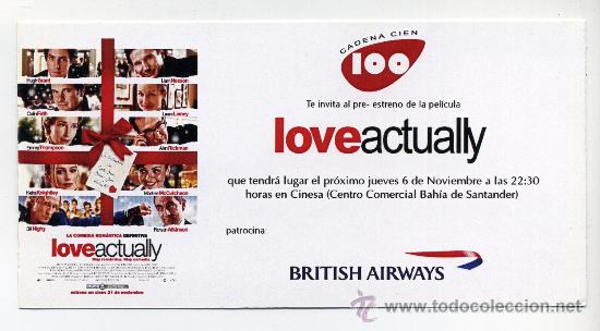 Cine: LOVE ACTUALLY, con Emma Thompson. - Foto 1