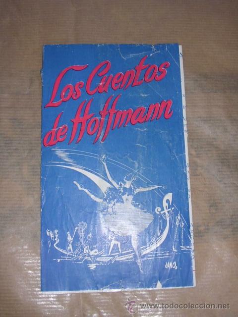 Cine: PROGRAMA LOS CUENTOS DE HOFFMANN ,ILUST. JANO ,MERCURIO FILMS S.A. TRIPTICO (SE&Ntilde;ALES DE USO ) - Foto 1