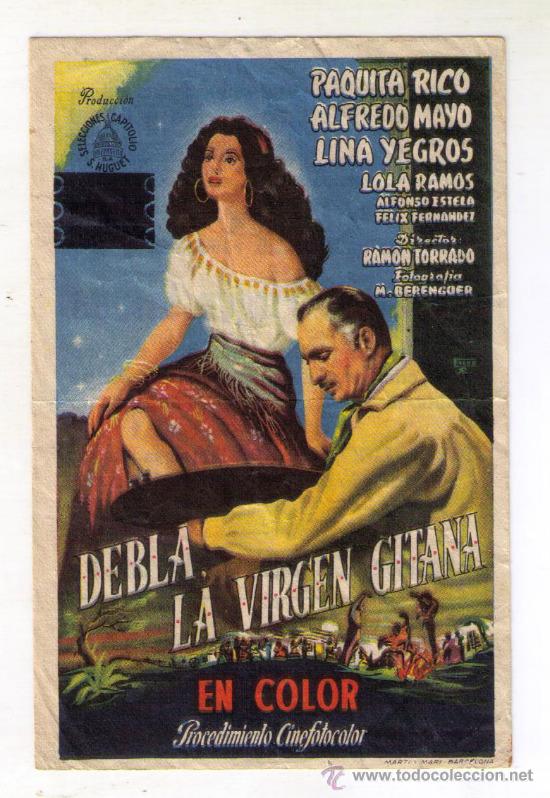 Cine: DEBLA, LA VIRGEN GITANA - PAQUITA RICO - 1951 - PUBLICIDAD EN CAPITOL