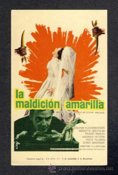 Cine: Programa de cine LA MALDICION AMARILLA - Foto 1