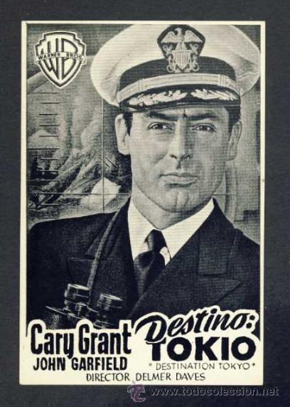 Cine: Programa de cine DESTINO TOKIO (Gary Grant, John Garfield) - Foto 1
