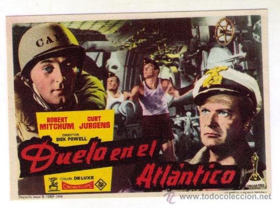 Cine: DUELO EN EL ATLANTICO - ROBERT MITCHUM - 1957 - SIN PUBLICIDAD