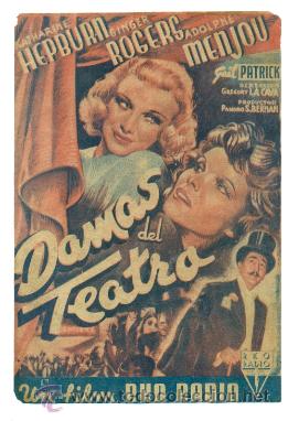 Kino: DAMAS DEL TEATRO - KATHARINE HEPBURN - GINGER ROGERS -