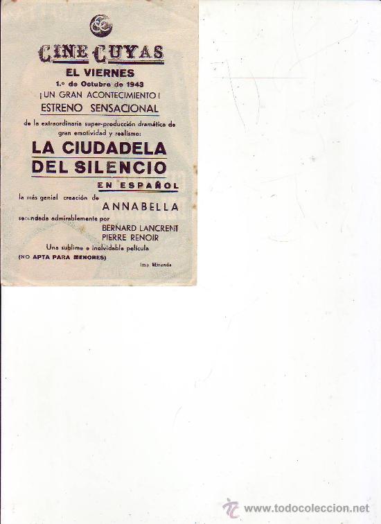 Cine: la ciudadela del silencio  c/p - Foto 2