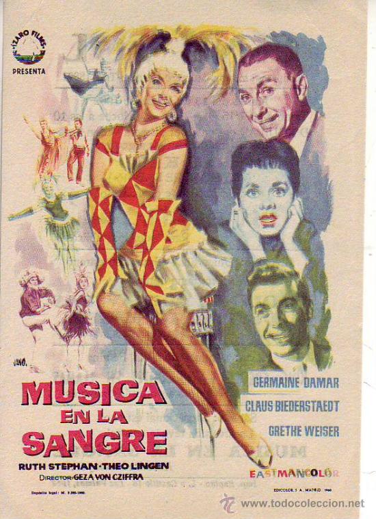 Cine: misica en la sangre c/p - Foto 1