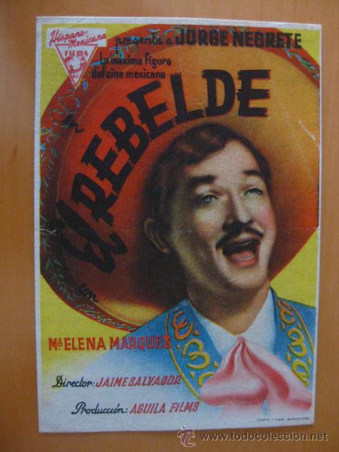 Cine: EL REBELDE. JORGE NEGRETE. - Foto 1