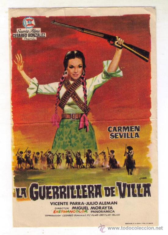 Cine: LA GUERRILLERA DE VILLA - CARMEN SEVILLA - 1969 - SIN PUBLICIDAD