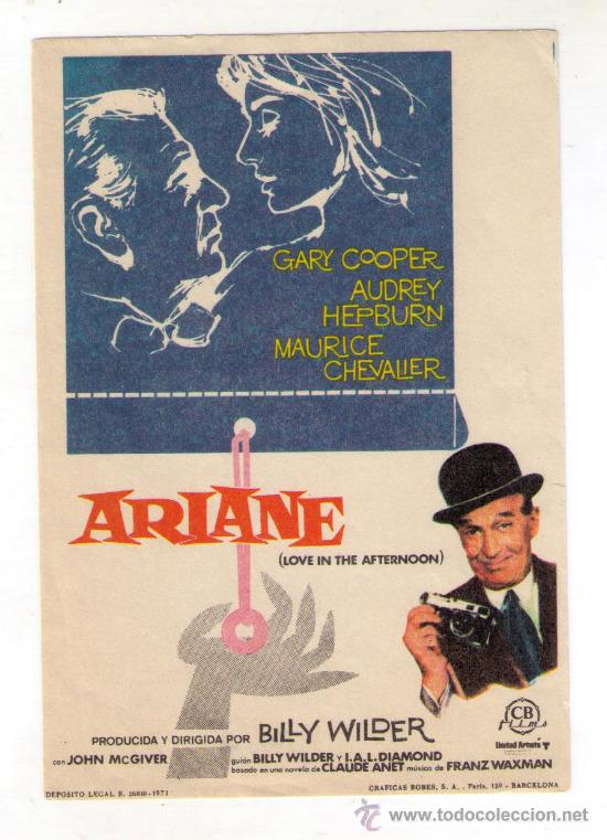 Cine: ARIANE - GARY COOPER - 1957 - SIN PUBLICIDAD