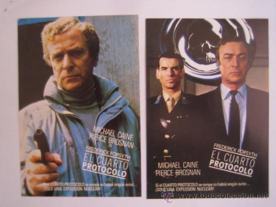 Cine: el cuarto protocolo - 2 folletos de mano originales estreno - Foto 1
