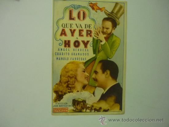 Cine: PROGRAMA MANO LO QUE VA DE AYER A HOY - Foto 1