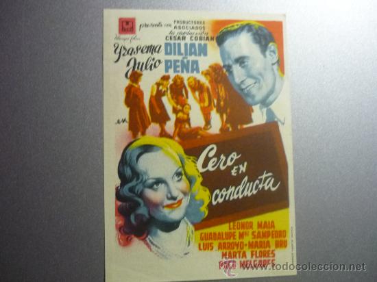 Cine: PROGRAMA DE MANO CERO ENCONDUCTA - Foto 1