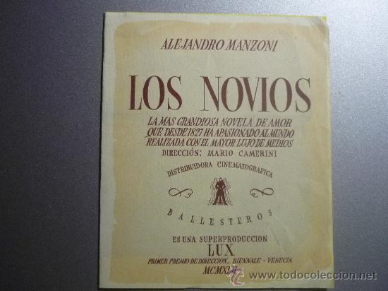Cine: PROGRAMA DE CINE DOBLE LOS NOVIOS - Foto 1