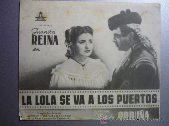 Cine: PROGRAMA DE CINE DOBLE LA LOLA SE VA A LOS PUERTOS - Foto 1