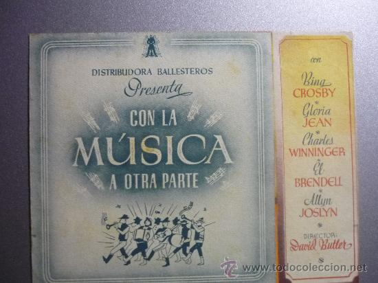 Cine: PROGRAMA CINE DOBLE CON LA MUSICA A OTRA PARTE - Foto 1