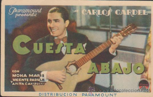 Cine: Cuesta Abajo. Programa tarjeta de Paramount.  Sal&oacute;n de Verano. - Foto 1