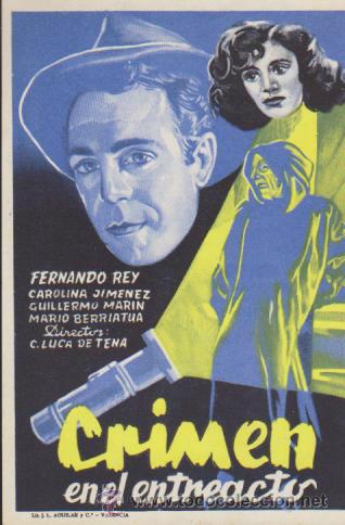 Cine: Crimen en el entreacto. Programa sencillo.  IMPECABLE! - Foto 1