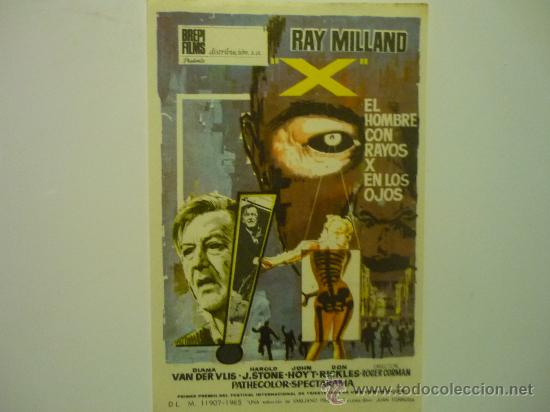 Cine: PROGRAMA DE CINE EL HOMBRE CONRAYOS X EN LOS OJOS - Foto 1