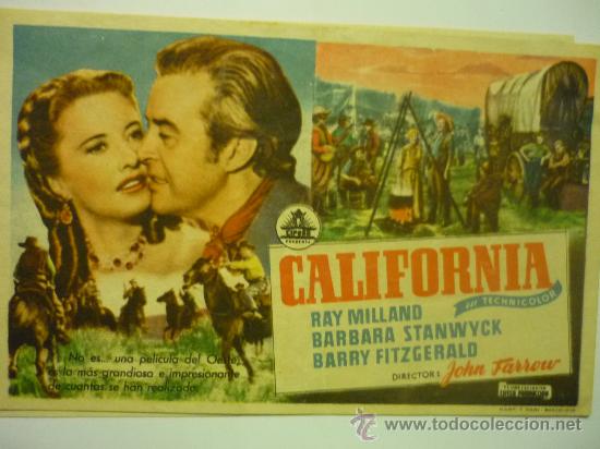 Cine: PROGRAMA DE MANO CALIFORNIA principal montblanch