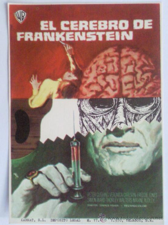Cine: FOLLETO DE MANO, EL CEREBRO DE FRANKENSTEIN