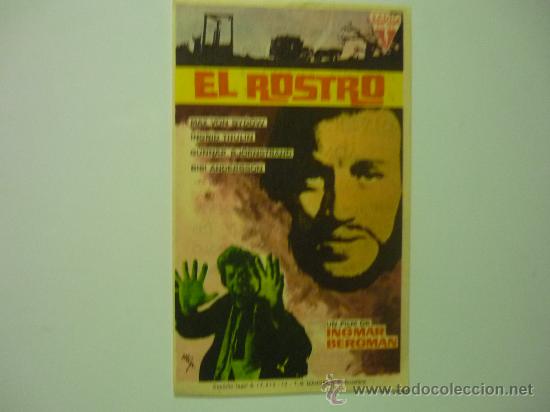 Cine: PROGRAMA CINE EL ROSTRO INGMAR BERGMAN-publicidad rex zaragoza - Foto 1