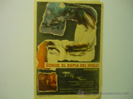 Cine: PROGRAMA CINE SORGE EL ESPIA DEL SIGLO publicidad - Foto 1