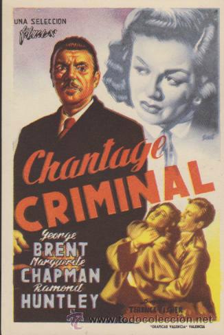 Cine: Chantage Criminal. Sencillo de Filmax.  &iexcl;IMPECABLE! - Foto 1