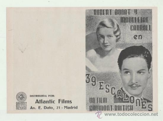 Cine: 39 Escalones. Doble de Atlantic Films.  SIN DOBLAR. - Foto 1