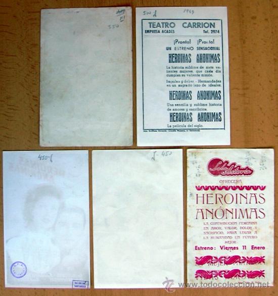 Cine: Heroinas an&oacute;nimas - 5 programas diferentes - Con publicidad - Foto 2
